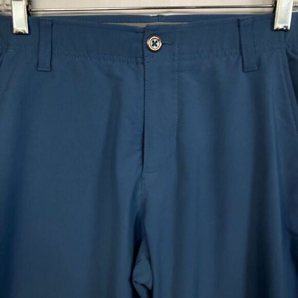 Under Armour Pants Mens Sz 34 Periwinkle Blue Knit Slim‎ Fit Stretch Golf - Picture 2 of 15